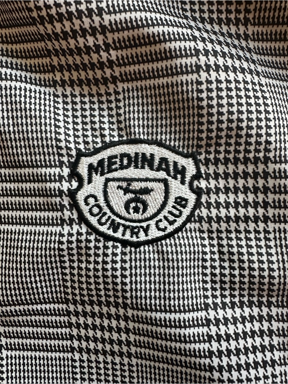 VTG Roche Medinah Country Club Golf Windshirt Pullover Jacket Reversible Plaid L